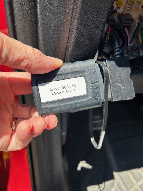 Here is a GPS Tracker we detected on 7/2/2025 under the dashboard in a customer's car. Call us at 630-953-3100 to determine if you are being tracked.